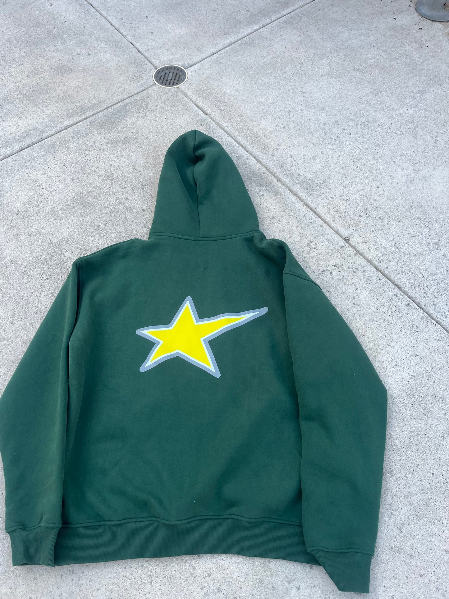 Green worldwide hoodie