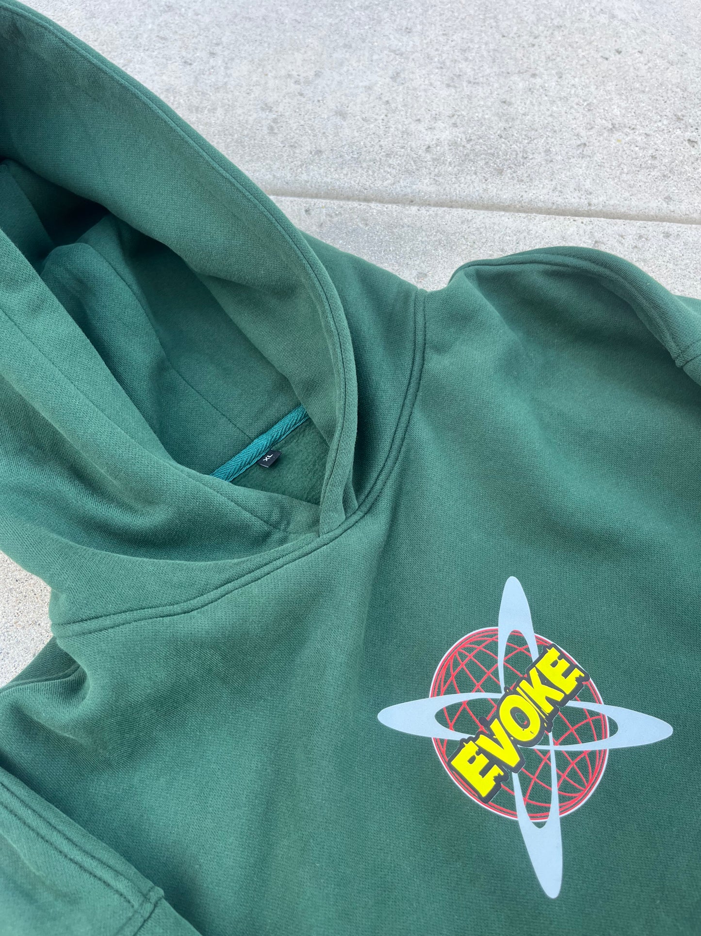 Green worldwide hoodie