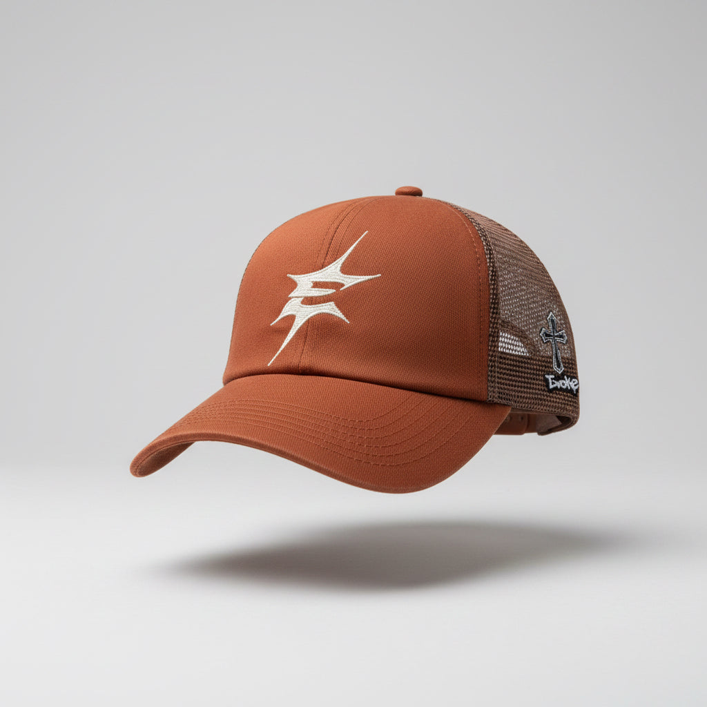 Brown cap