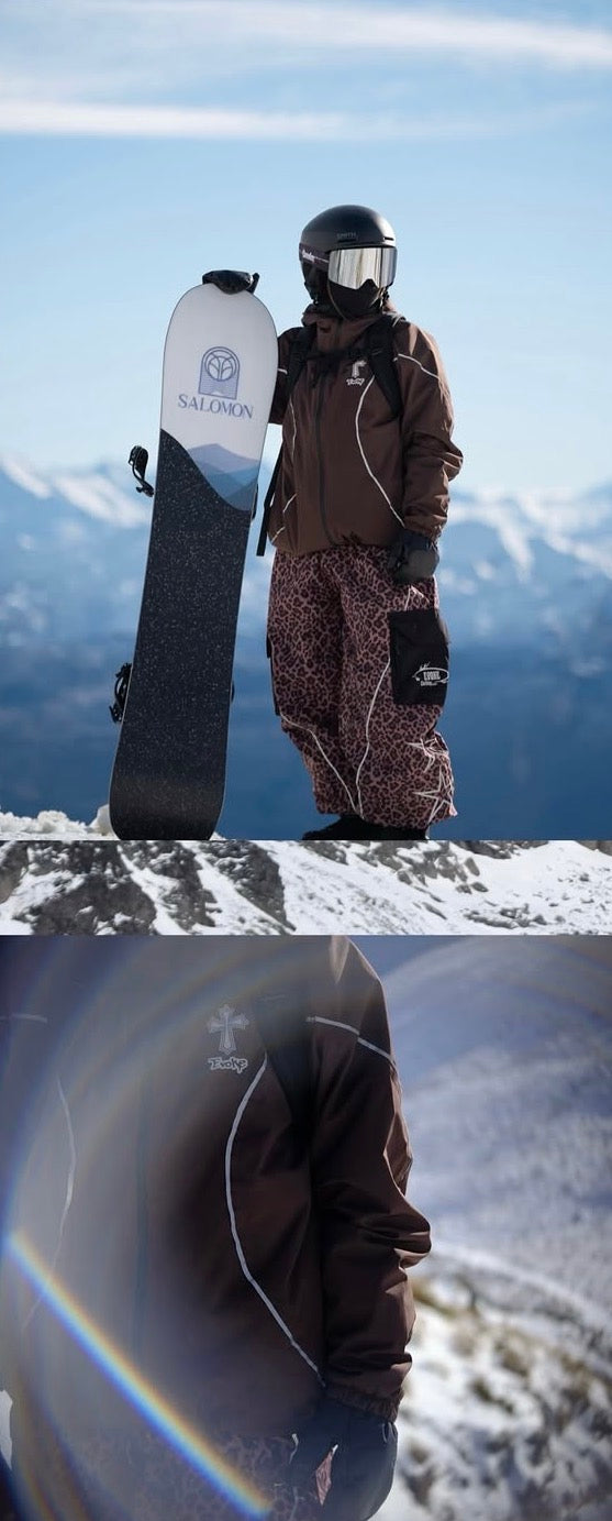 Brown snow jacket