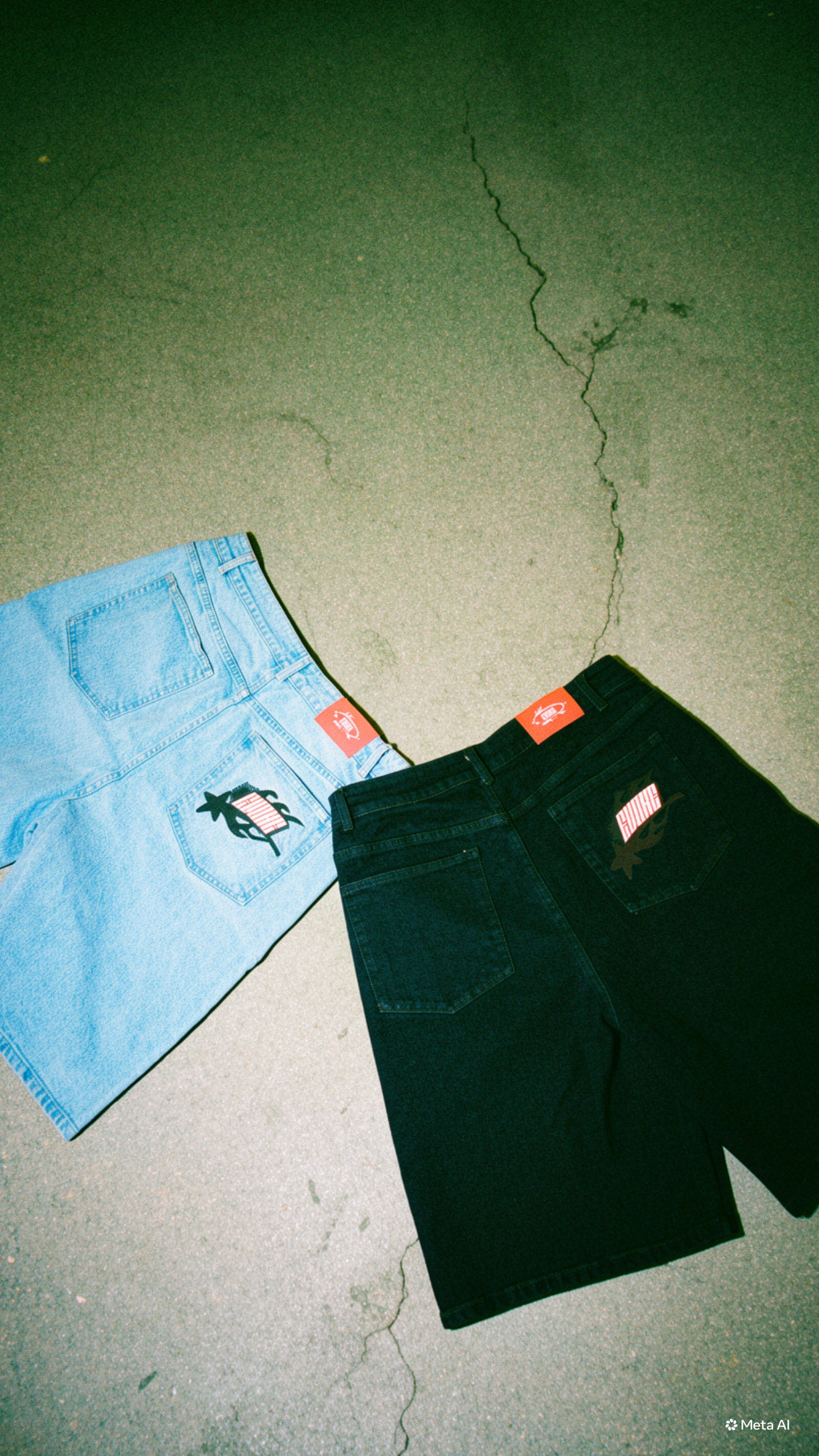 Blue Washed Jorts
