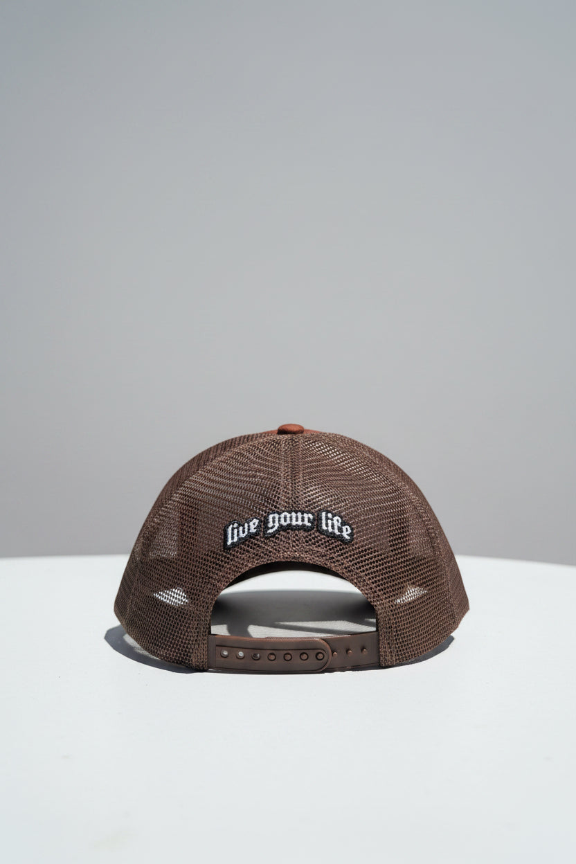 Brown cap