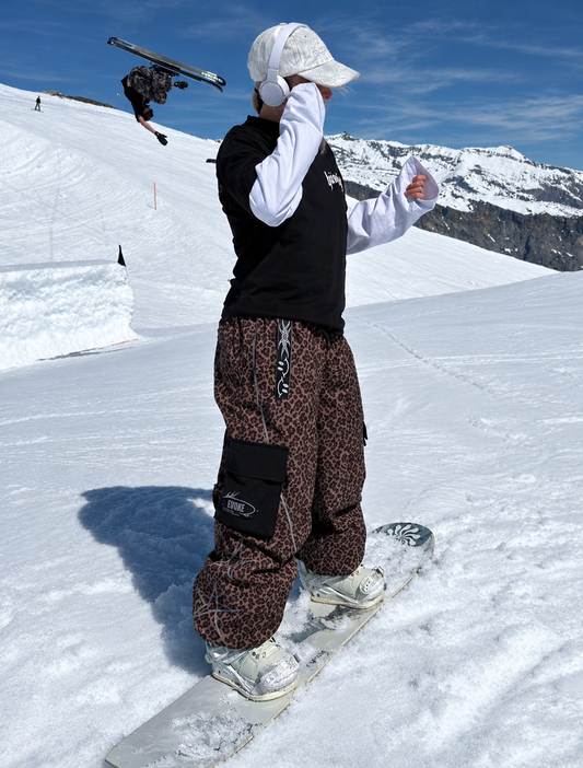 Cheetah Print Snowpants