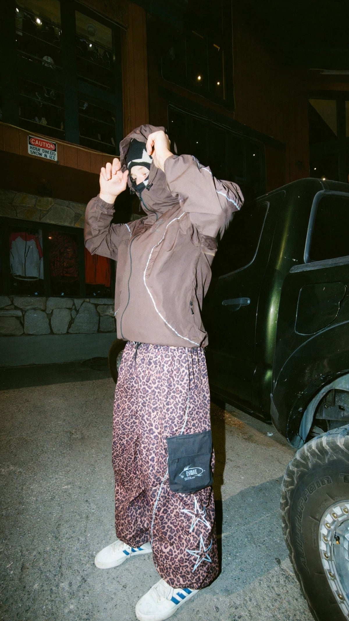 Cheetah Print Snowpants