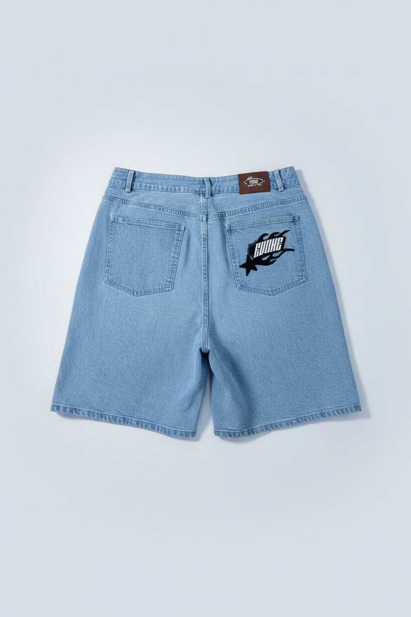 Blue Washed Jorts