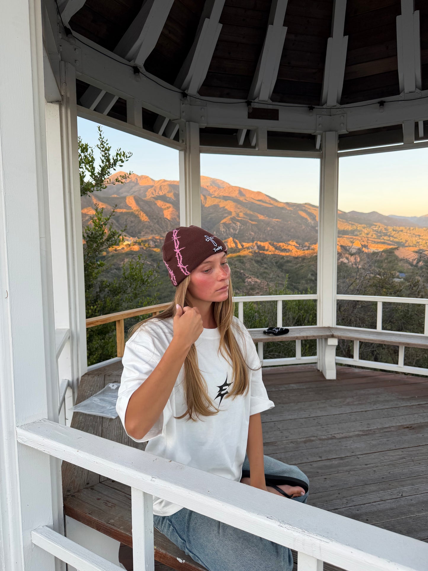 Brown Evoke beanie